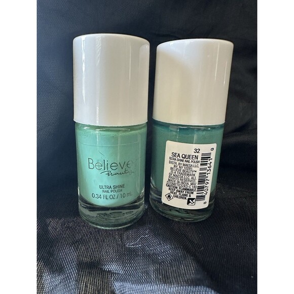 2 Believe Beauty Ultra Shine Nail Polish #32, Sea Queen 0.34 fl oz New - Picture 1 of 1